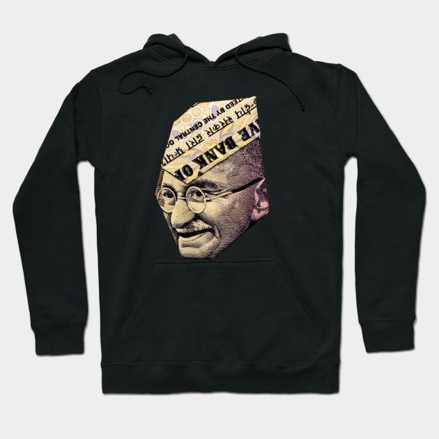 Gandhi / Money Origami Hoodie by yosuke